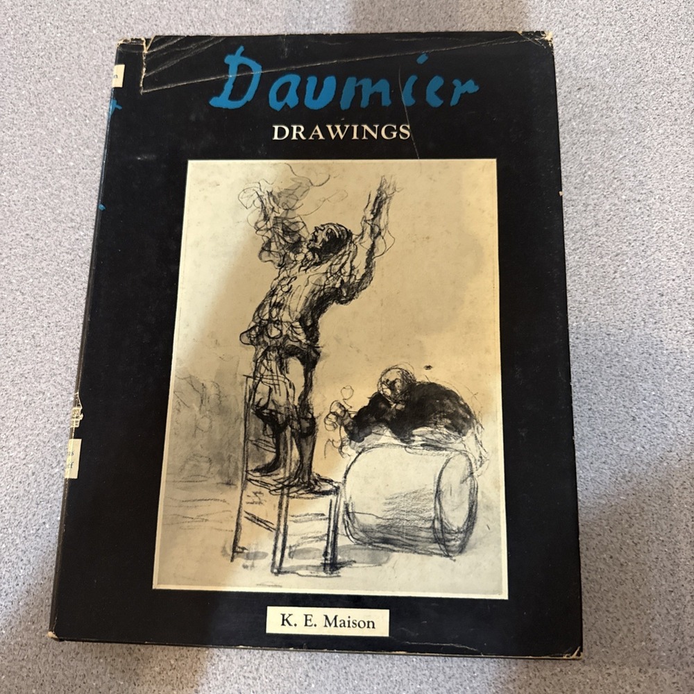Daumier Drawings By K.E. Maison 1960 First Edition Hardcover Dust Jacket Art